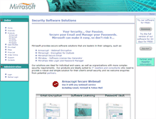 Tablet Screenshot of mirrasoft.com